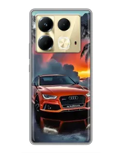 Чохол для Infinix Note 40 з картинкою «Audi — захід сонця»