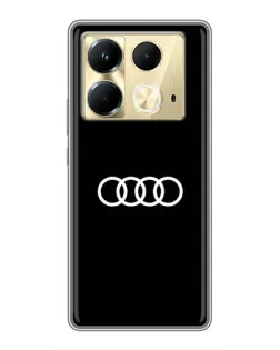 Чохол для Infinix Note 40 з картинкою «Audi White Logo»