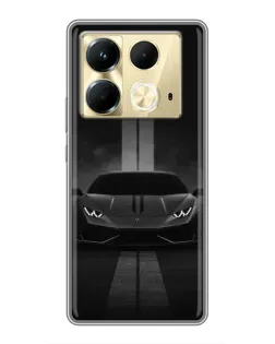 Чохол для Infinix Note 40 з картинкою «Lamborghini симетрія доріг»