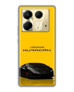 Чохол для Infinix Note 40 з картинкою «Lamborghini Huracan чорний»