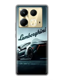 Чохол для Infinix Note 40 з картинкою «Класичний Lamborghini надпис»