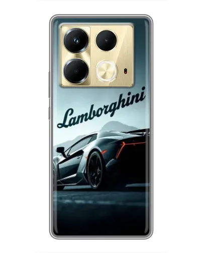 Чохол для Infinix Note 40 з картинкою «Класичний Lamborghini надпис» Чохол для Infinix Note 40 з картинкою «Класичний Lamborghini надпис»