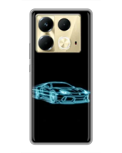 Чохол для Infinix Note 40 з картинкою «Неоновий контур Lamborghini» Чохол для Infinix Note 40 з картинкою «Неоновий контур Lamborghini»