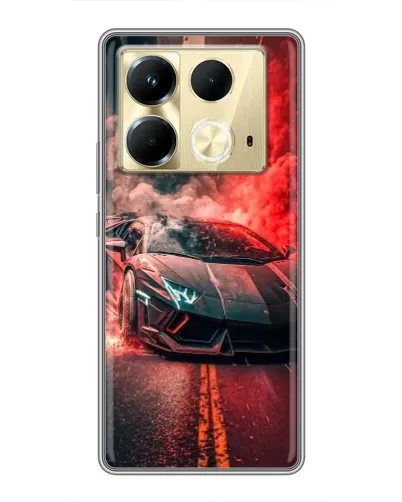 Чохол для Infinix Note 40 з картинкою «Lamborghini червоний дим» Чохол для Infinix Note 40 з картинкою «Lamborghini червоний дим»