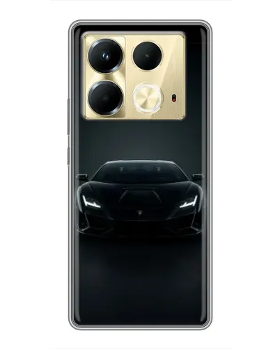 Чохол для Infinix Note 40 з картинкою «Чорний Lamborghini Aventador» Чохол для Infinix Note 40 з картинкою «Чорний Lamborghini Aventador»