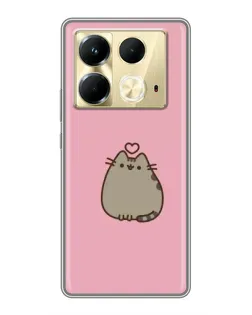 Чохол для Infinix Note 40 з картинкою «Pusheen серце» Чохол для Infinix Note 40 з картинкою «Pusheen серце»