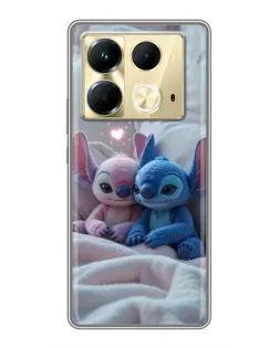 Чохол для Infinix Note 40 з картинкою «Плюшеві Стіч Ангел»