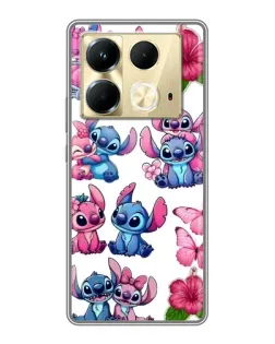 Чохол для Infinix Note 40 з картинкою «Стікери Stitch та Angel»