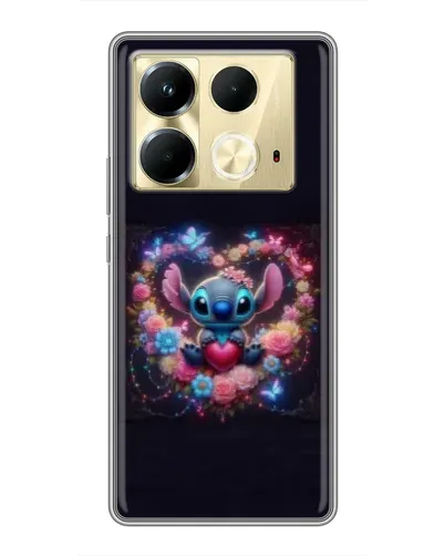 Чохол для Infinix Note 40 з картинкою «Stitch у квітах» Чохол для Infinix Note 40 з картинкою «Stitch у квітах»