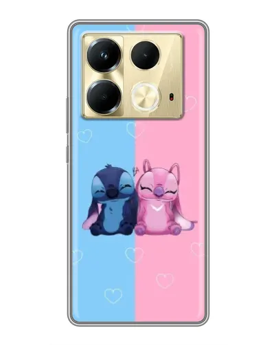 Чохол для Infinix Note 40 з картинкою «Stitch та Angel Love» Чохол для Infinix Note 40 з картинкою «Stitch та Angel Love»