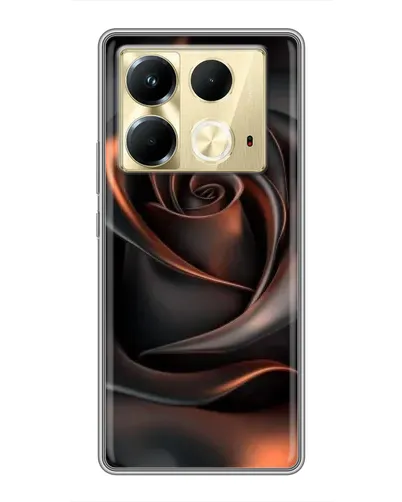 Чохол для Infinix Note 40 з картинкою «Шовкова чорна троянда» Чохол для Infinix Note 40 з картинкою «Шовкова чорна троянда»