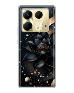 Чохол для Infinix Note 40 з картинкою «Чорний лотос»