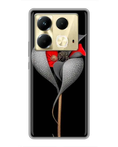Чохол для Infinix Note 40 з картинкою «Срібна фантазійна квітка» Чохол для Infinix Note 40 з картинкою «Срібна фантазійна квітка»