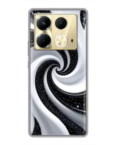 Чохол для Infinix Note 40 з картинкою «Чорно-біла спіраль» Чохол для Infinix Note 40 з картинкою «Чорно-біла спіраль»