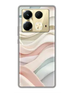 Чохол для Infinix Note 40 з картинкою «Пастельні ніжні хвилі»