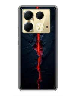 Чохол для Infinix Note 40 з картинкою «Червона лавова тріщина»