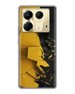 Чохол для Infinix Note 40 з картинкою «Золоті уламки геометрії»