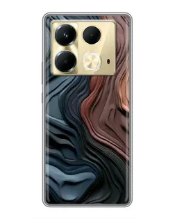 Чохол для Infinix Note 40 з картинкою «Кольорові хвилі каньйону»