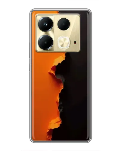 Чохол для Infinix Note 40 з картинкою «Помаранчевий розлом» Чохол для Infinix Note 40 з картинкою «Помаранчевий розлом»