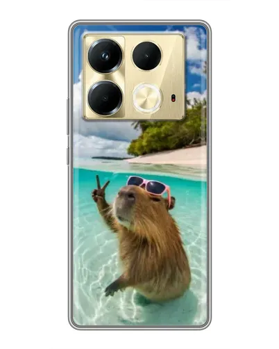 Чохол для Infinix Note 40 з картинкою «Капібара на морі» Чохол для Infinix Note 40 з картинкою «Капібара на морі»
