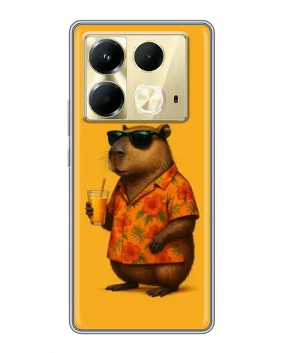 Чохол для Infinix Note 40 з картинкою «Капібара на відпочинку» Чохол для Infinix Note 40 з картинкою «Капібара на відпочинку»