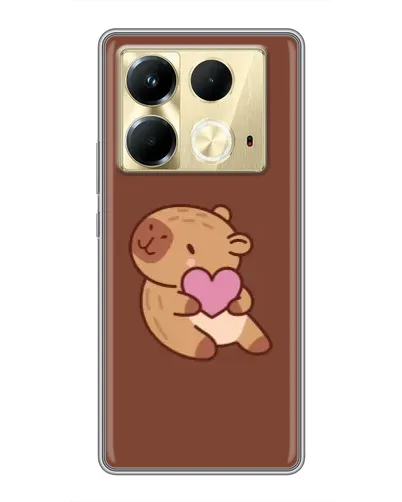 Чохол для Infinix Note 40 з картинкою «Капібара з серцем» Чохол для Infinix Note 40 з картинкою «Капібара з серцем»