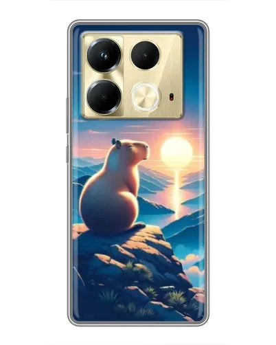 Чохол для Infinix Note 40 з картинкою «Захід сонця з капібарою» Чохол для Infinix Note 40 з картинкою «Захід сонця з капібарою»