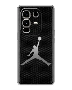 Чохол для Infinix Note 50 Pro Plus з картинкою «Jordan Dark Carbon»