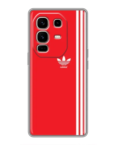 Чехол для Infinix Note 50 Pro Plus с картинкой «Красный минимализм Adidas» Чехол для Infinix Note 50 Pro Plus с картинкой «Красный минимализм Adidas»