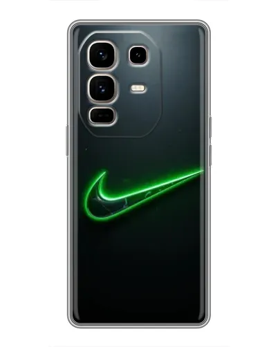 Чехол для Infinix Note 50 Pro Plus с картинкой «Неоновый контур Nike»