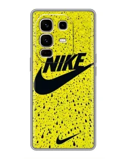 Чехол для Infinix Note 50 Pro Plus с картинкой «Желтый текстурный Nike»