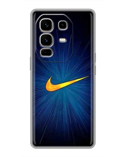 Чехол для Infinix Note 50 Pro Plus с картинкой «Синий пульс Nike» Чехол для Infinix Note 50 Pro Plus с картинкой «Синий пульс Nike»
