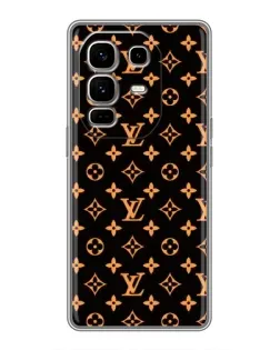 Чехол для Infinix Note 50 Pro Plus с картинкой «Золотая монограмма LV»