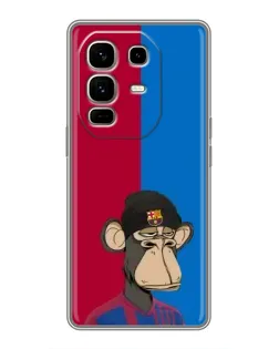 Чехол для Infinix Note 50 Pro Plus с картинкой «Bored Ape — фанат Барсы»