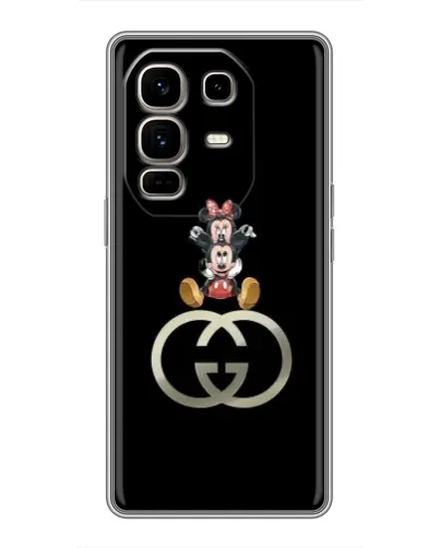 Чехол для Infinix Note 50 Pro Plus с картинкой «Минни Маус на лого»