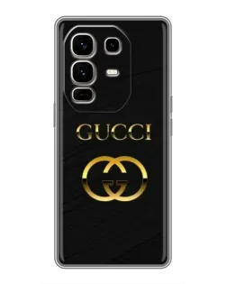Чехол для Infinix Note 50 Pro Plus с картинкой «Золотой логотип Gucci» Чехол для Infinix Note 50 Pro Plus с картинкой «Золотой логотип Gucci»
