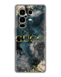 Чехол для Infinix Note 50 Pro Plus с картинкой «Абстрактные цветы Gucci» Чехол для Infinix Note 50 Pro Plus с картинкой «Абстрактные цветы Gucci»