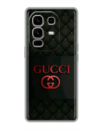 Чехол для Infinix Note 50 Pro Plus с картинкой «Gucci — стеганый черный»