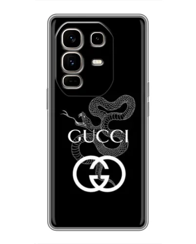Чехол для Infinix Note 50 Pro Plus с картинкой «Gucci — серебряная змея»