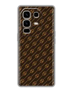 Чехол для Infinix Note 50 Pro Plus с картинкой «Gucci — золотые диагонали» Чехол для Infinix Note 50 Pro Plus с картинкой «Gucci — золотые диагонали»