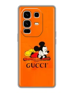 Чехол для Infinix Note 50 Pro Plus с картинкой «Микки Маус Gucci — оранж» Чехол для Infinix Note 50 Pro Plus с картинкой «Микки Маус Gucci — оранж»