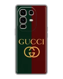 Чехол для Infinix Note 50 Pro Plus с картинкой «Gucci — темно-зеленый градиент» Чехол для Infinix Note 50 Pro Plus с картинкой «Gucci — темно-зеленый градиент»