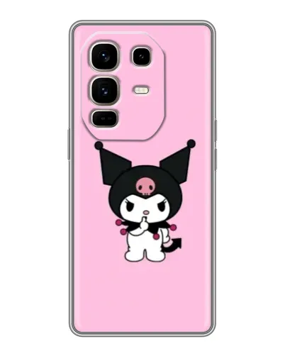 Чехол для Infinix Note 50 Pro Plus с картинкой «Kuromi — розовая нежность»