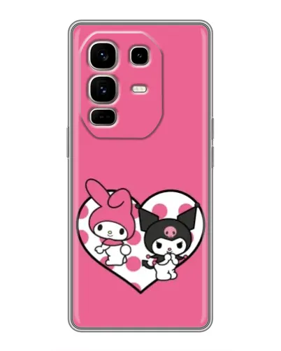 Чехол для Infinix Note 50 Pro Plus с картинкой «Kuromi и My Melody»