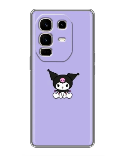 Чехол для Infinix Note 50 Pro Plus с картинкой «Kuromi — фиолетовый минимализм»