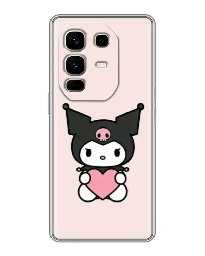 Чехол для Infinix Note 50 Pro Plus с картинкой «Kuromi и сердце»