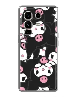 Чехол для Infinix Note 50 Pro Plus с картинкой «Паттерн голов Куроми»