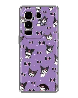 Чехол для Infinix Note 50 Pro Plus с картинкой «Kuromi — паттерн»