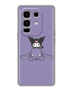 Чехол для Infinix Note 50 Pro Plus с картинкой «Kuromi на лиловом фоне»