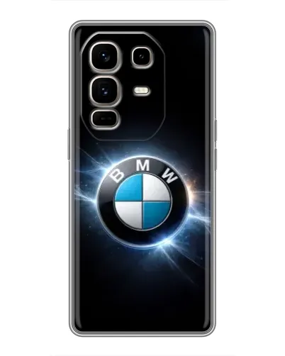 Чехол для Infinix Note 50 Pro Plus с картинкой «BMW — неоновое сияние»